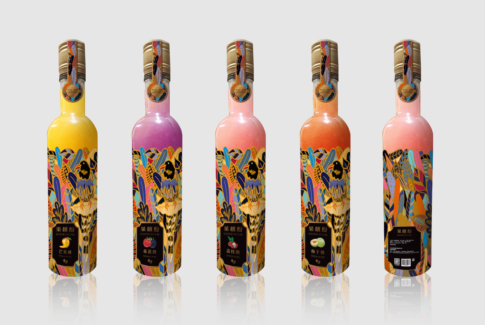 果繽紛 Fruit Wine Sticker_食品包裝